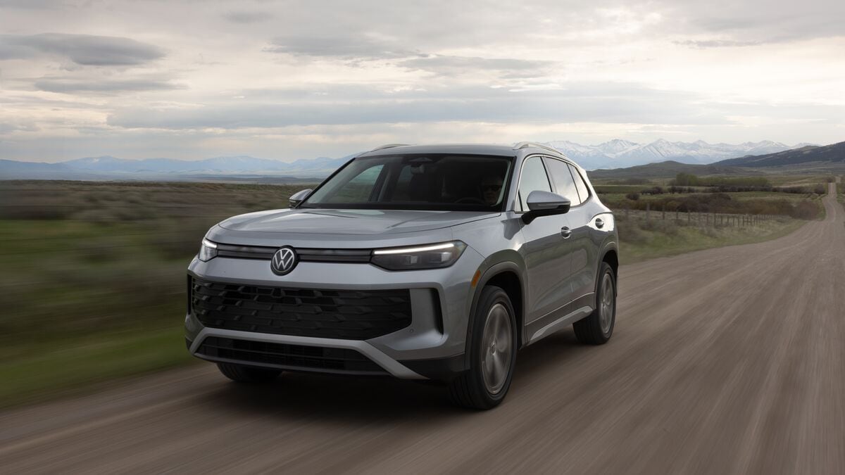 2025 Volkswagen Tiguan on the road.