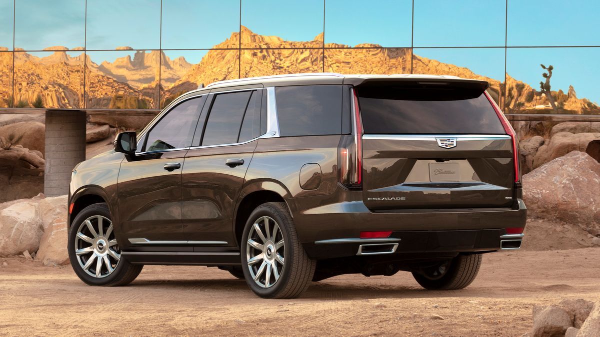 2022 Cadillac Escalade in the desert.