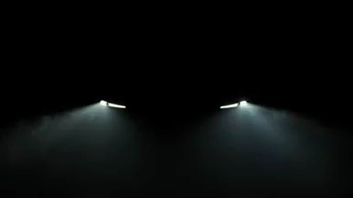A teaser photo Tesla released showing what is likely a new trim level of its Model Y SUV