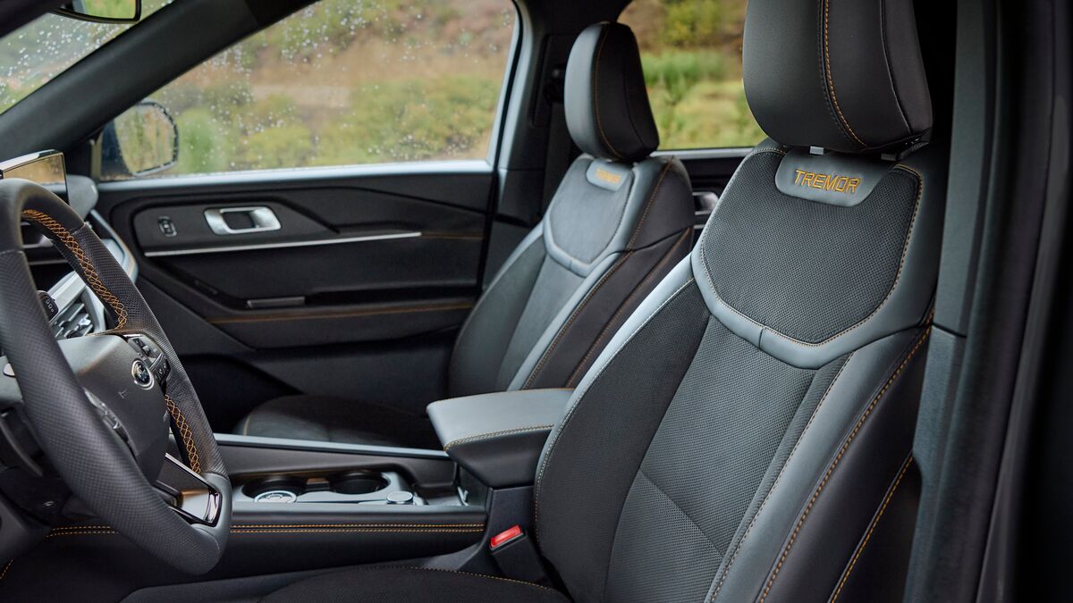 2026 Ford Explorer Tremor interior.