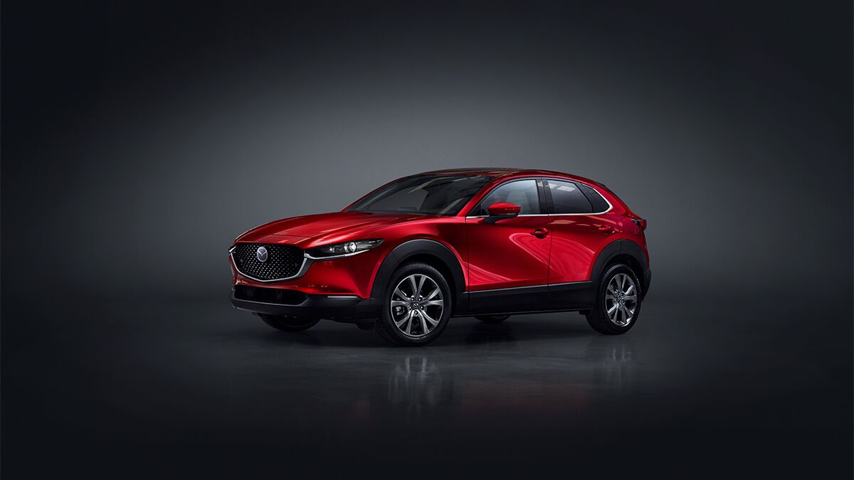 2024 Mazda CX-30 parked in a photography studio.