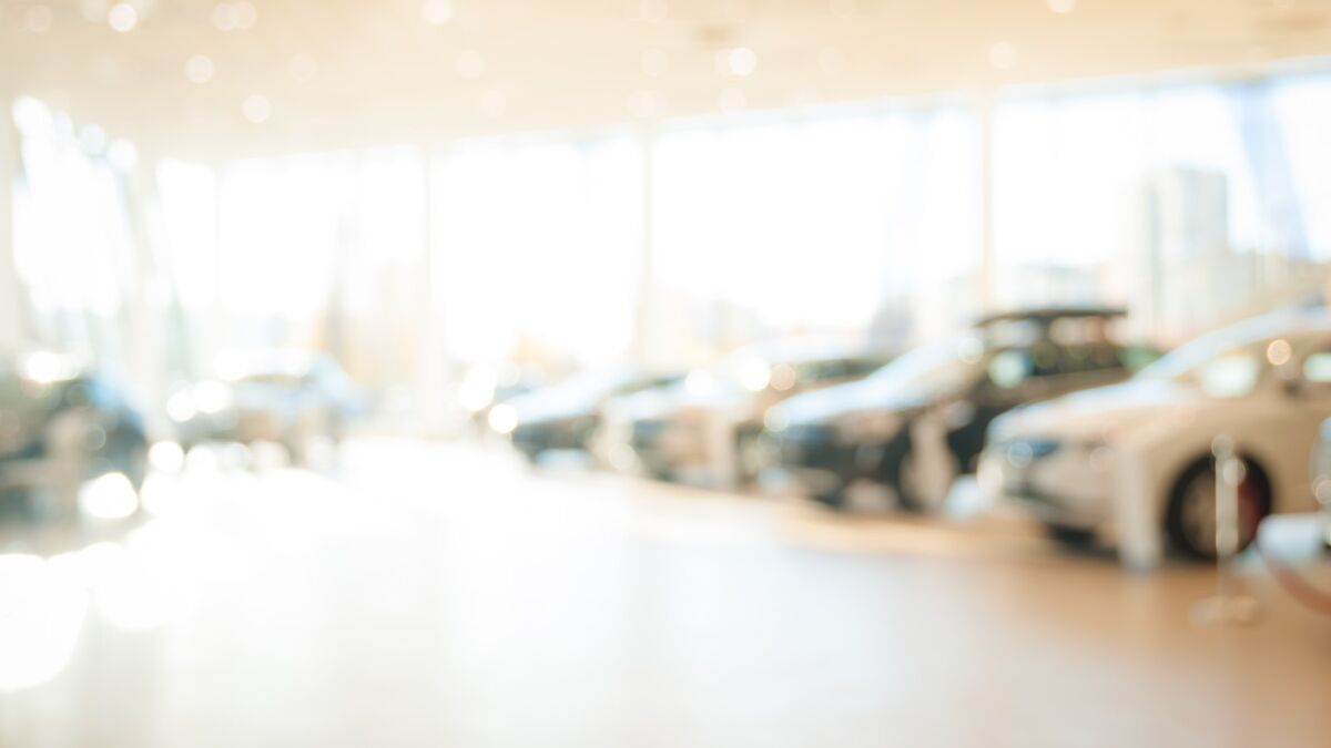 A car dealership.