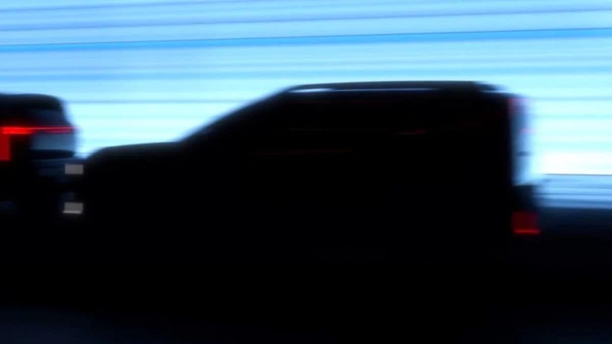 A silhouette shown at a presentation of Nissan future plans, which may show a revived Xterra SUV